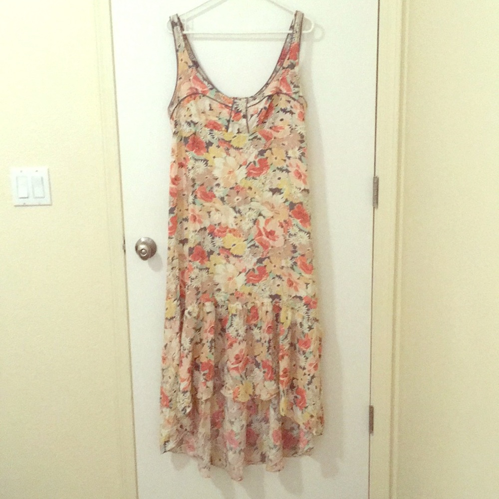 Lauren Conrad Floral High Low Dress